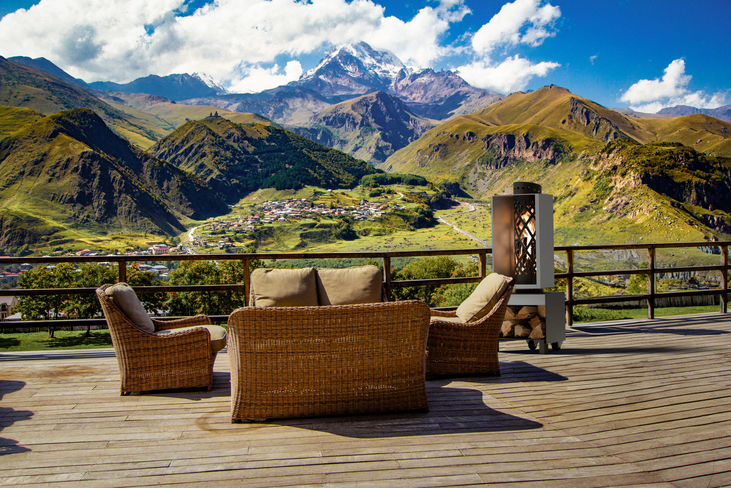 brasero faro finoptim brasero modèle faro de la marque finoptim pour se réchauffer dehors