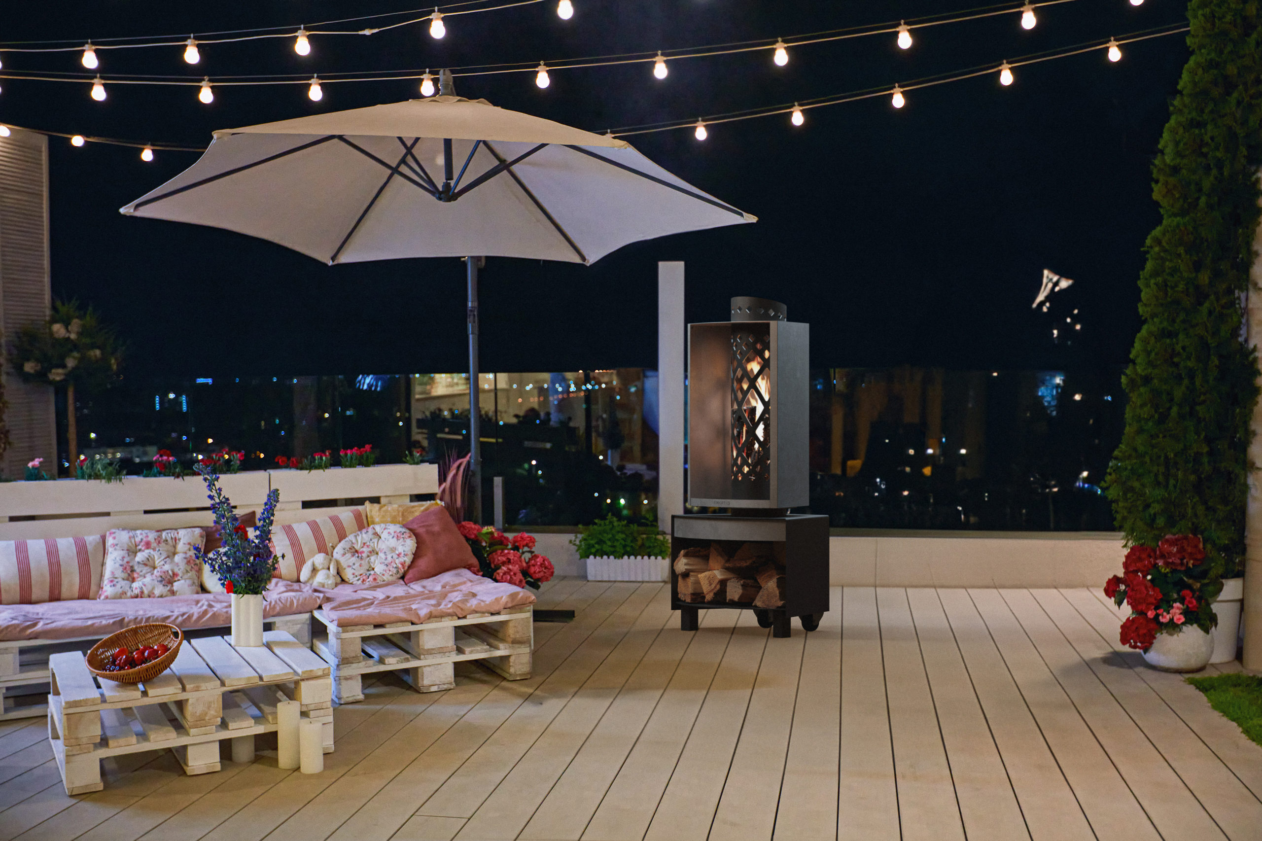 brasero faro finoptim brasero modèle faro de la marque finoptim pour se réchauffer dehors