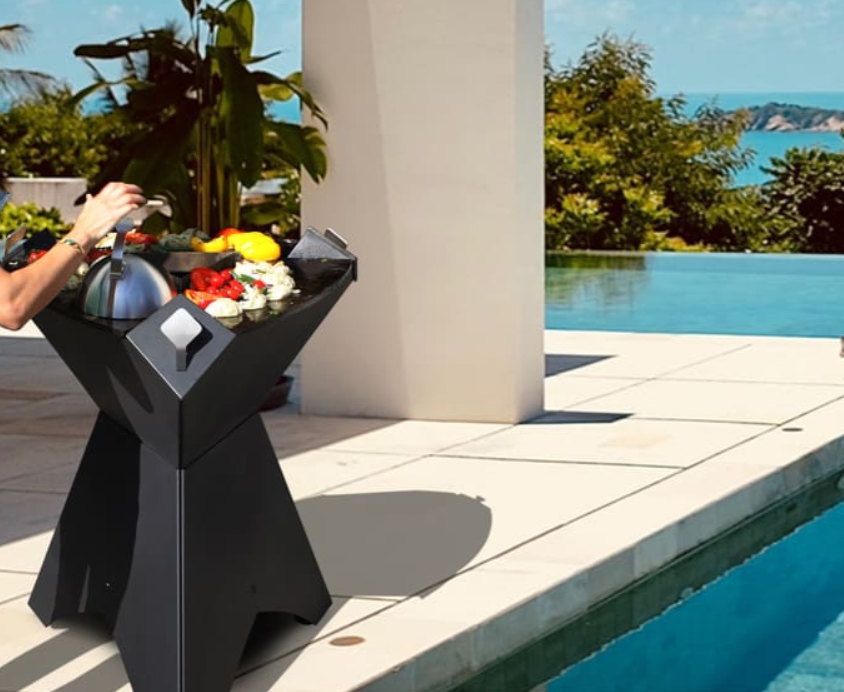 brasero origine noir de la marque finoptin, photographie réalisée par @Snoot Photo