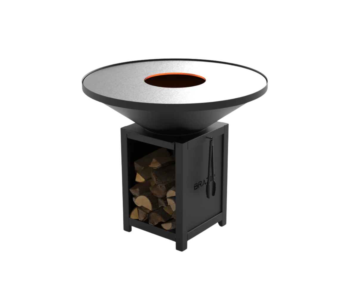 brasero 1040 m noir rond brasero modèle 1040 m de la marque brazir couleur noir, rond