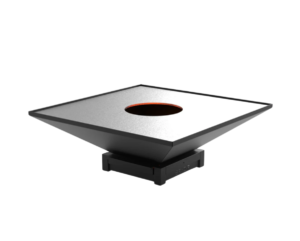brasero modèle 1040 s de la marque brazir couleur noir, carré