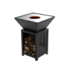 brasero modèle 640 m de la marque brazir couleur noir, carré