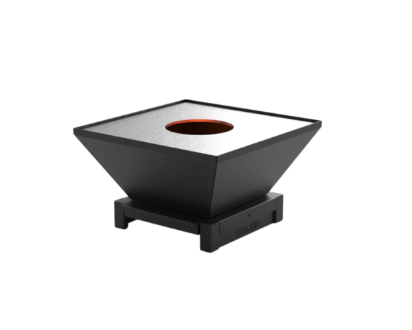 brasero modèle 640 s de la marque brazir couleur noir, carré