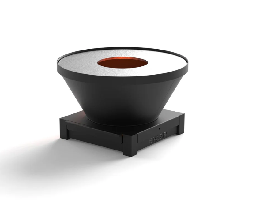 brasero 640 S noir rond brasero modèle 640 s de la marque brazir couleur noir, rond