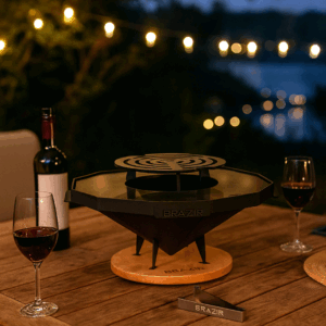 brasero de table pour un repas convivial