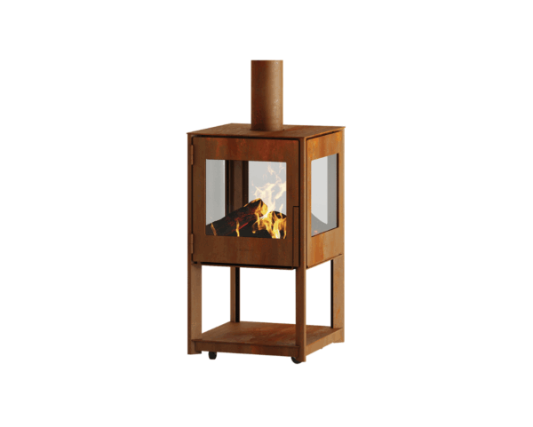 brasero cheminée d'extérieur, modèle cubis de la marque vulx