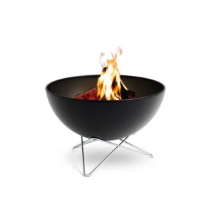 brasero bowl 70 avec base étoile parfait pour se réchauffer durant vos soirées