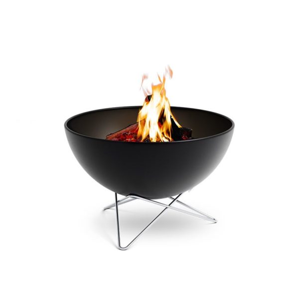 brasero bowl 70 avec base étoile parfait pour se réchauffer durant vos soirées