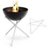 brasero bowl 70 avec set grille flex parfait pour se réchauffer durant vos soirées