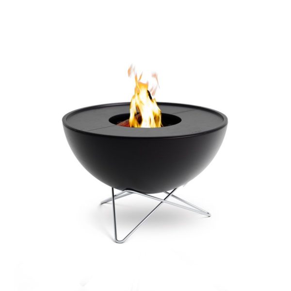 brasero bowl 70 avec plancha basse parfait pour se réchauffer durant vos soirées