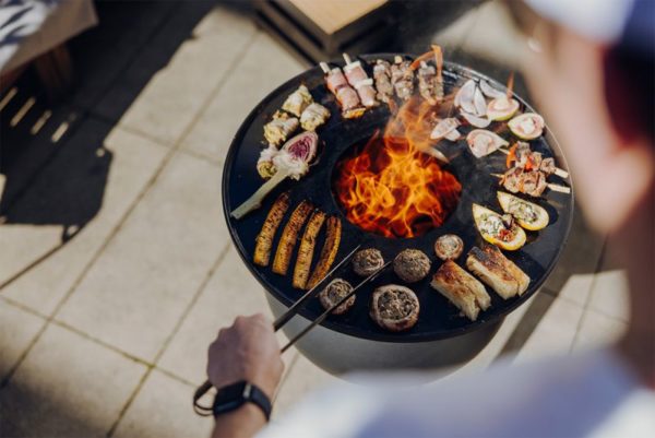 plancha pour transformer le brasero moon 45 en barbecue